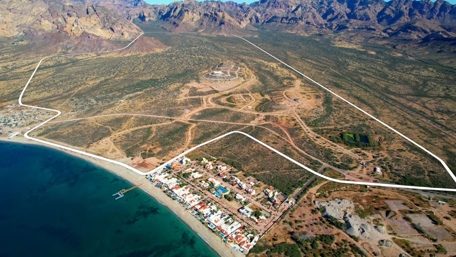 Vista aérea del desarrollo